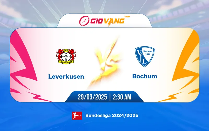 Soi kèo Leverkusen vs Bochum 02h30 ngày 29/3/2025 – Bundesliga