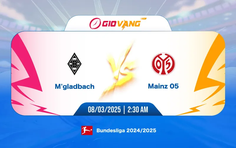 Soi kèo Monchengladbach vs Mainz 02h30 ngày 08/3/2025 – Bundesliga