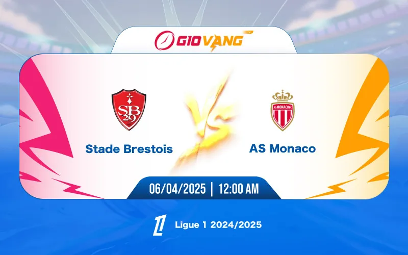 Soi kèo Brest vs Monaco 00h00 ngày 06/4/2025 – Ligue 1