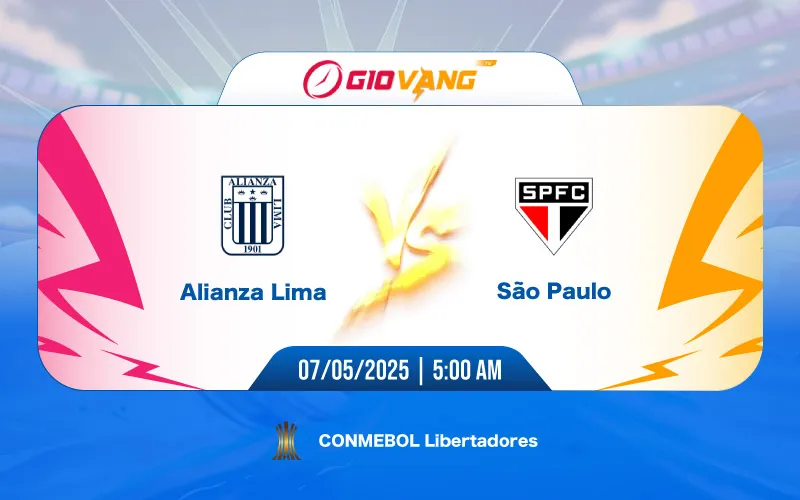 Soi kèo Alianza Lima vs Sao Paulo 05h00 ngày 07/5/2025 – Cup CLB Nam Mỹ