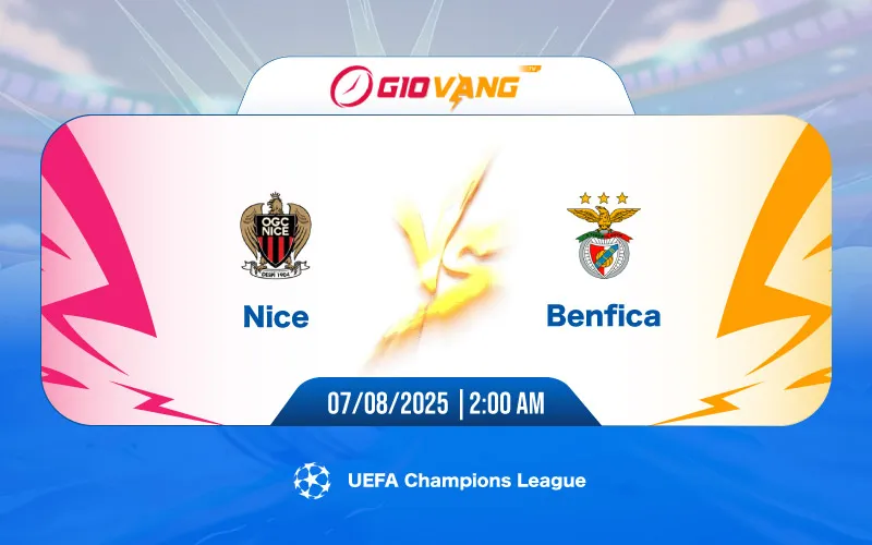 Soi kèo Nice vs Benfica 02h00 ngày 07/8/2025 – Cup C1