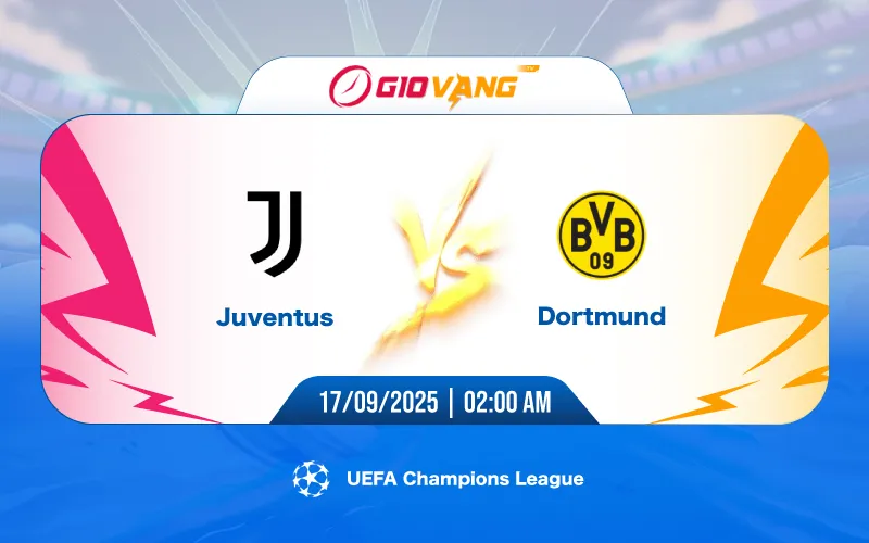 Soi kèo Juventus vs Dortmund 02h00 ngày 17/9/2025 – Cup C1