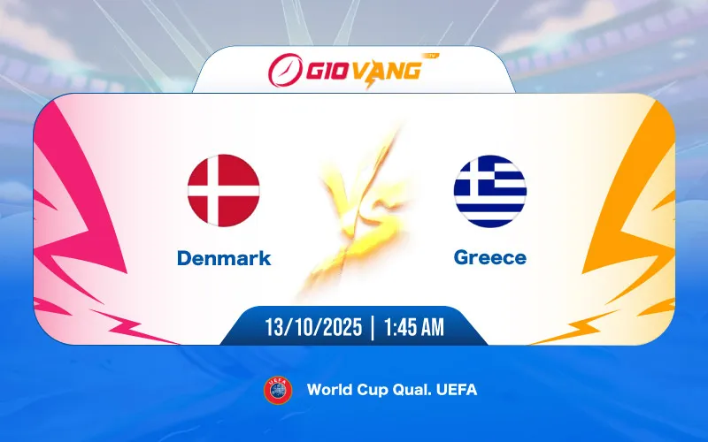 Soi kèo Đan Mạch vs Hy Lạp 01h45 ngày 13/10/2025 – VL World Cup 2026