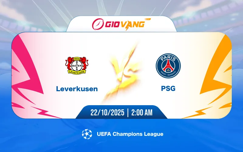 Soi kèo Leverkusen vs PSG 02h00 ngày 22/10/2025 – Cup C1