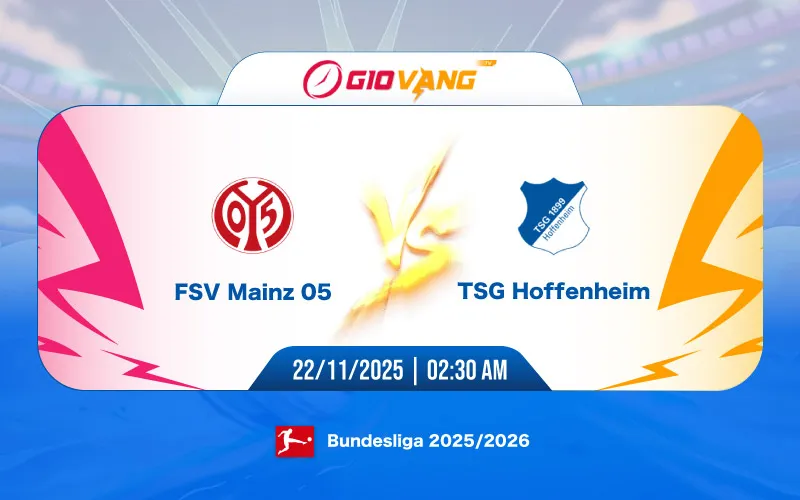 Soi kèo Mainz 05 vs Hoffenheim 02h30 ngày 22/11/2025 – Bundesliga