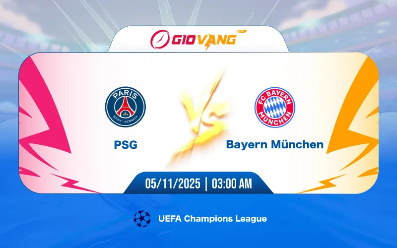 Soi kèo PSG vs Bayern Munich 03h00 ngày 05/11/2025 – Cup C1