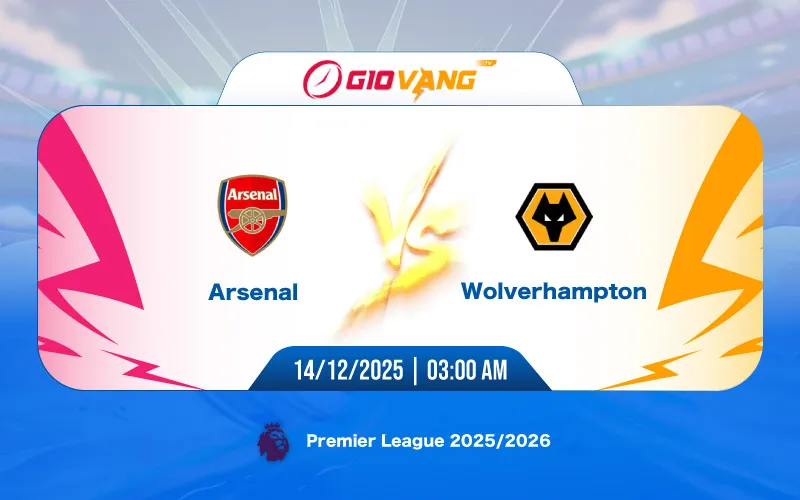 Soi kèo Arsenal vs Wolves 03h00 ngày 14/12/2025 – Ngoại hạng Anh