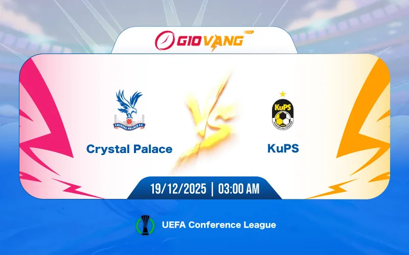 Soi kèo Crystal Palace vs KuPS 03h00 ngày 19/12/2025 – Cup C3