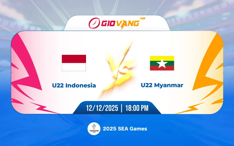 Soi kèo U22 Indonesia vs U22 Myanmar 18h00 ngày 12/12/2025 – SEA Games