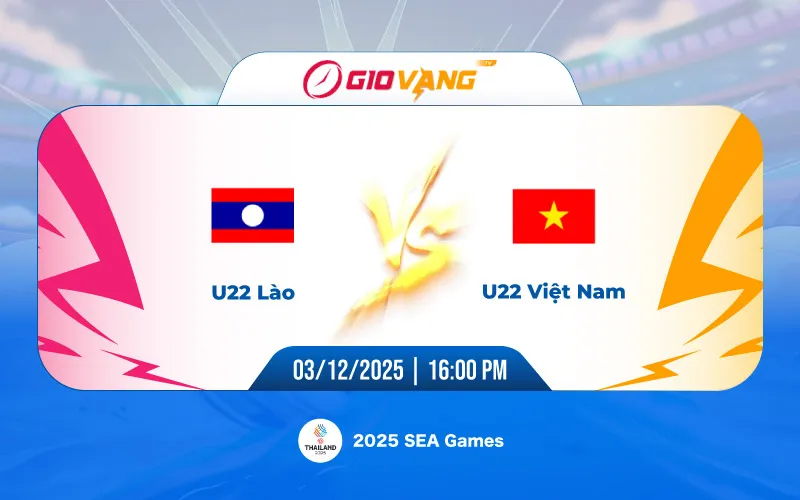 Soi kèo U22 Lào vs U22 Việt Nam 16h00 ngày 03/12/2025 – SEA Games