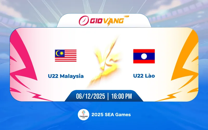 Soi kèo U22 Malaysia vs U22 Lào 16h00 ngày 06/12/2025 – SEA Games