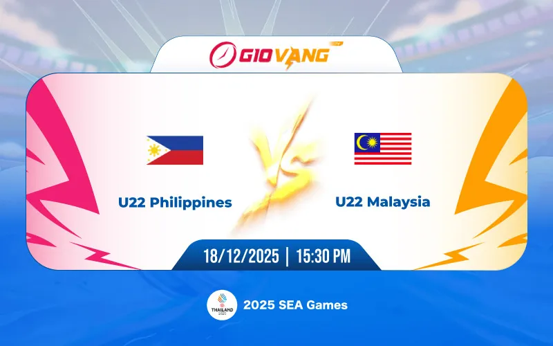 Soi kèo U22 Philippines vs U22 Malaysia 15h30 ngày 18/12/2025 – SEA Games