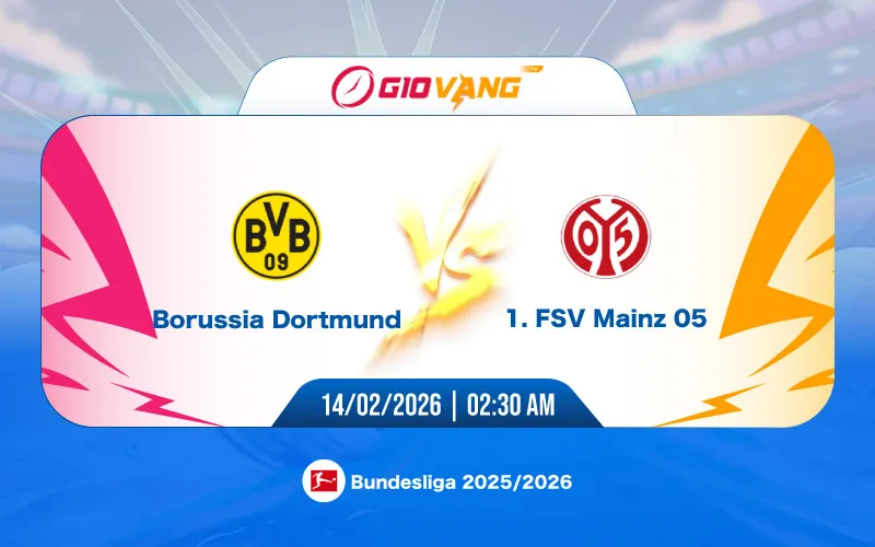 Soi kèo Dortmund vs Mainz 02h30 ngày 14/02/2026 – Bundesliga