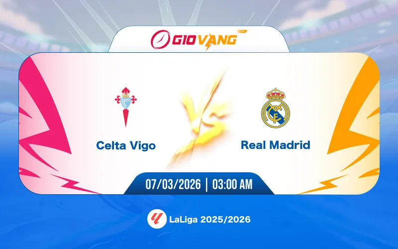 Soi kèo Celta Vigo vs Real Madrid 03h00 ngày 07/3/2026 – La Liga