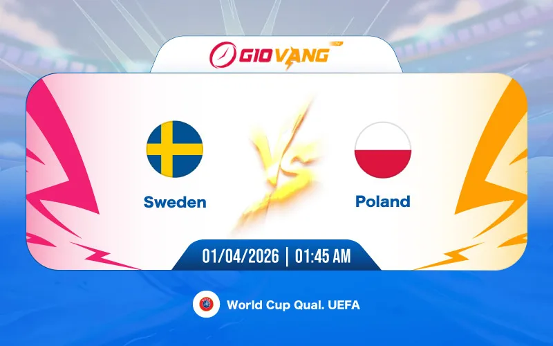 Soi kèo Thụy Điển vs Ba Lan 01h45 ngày 01/4/2026 – World Cup