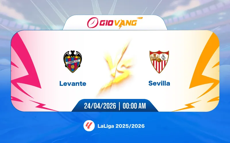 Soi kèo Levante vs Sevilla 00h00 ngày 24/4/2026 – La Liga