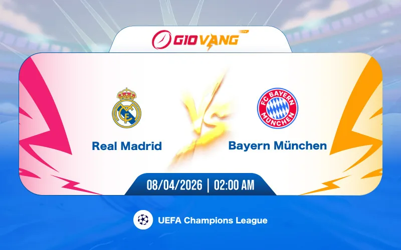 Soi kèo Real Madrid vs Bayern Munich 02h00 ngày 08/4/2026 – Cup C1