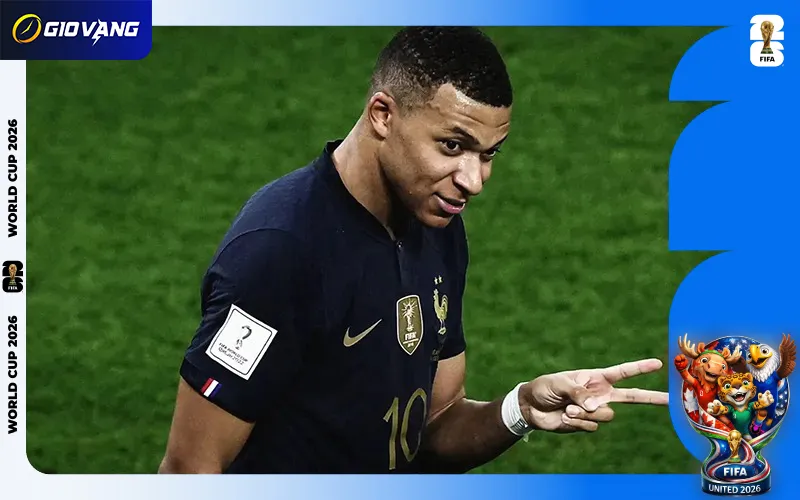 Mbappe đang tiếp cận với nhóm vua phá lưới World Cup mọi thời đại