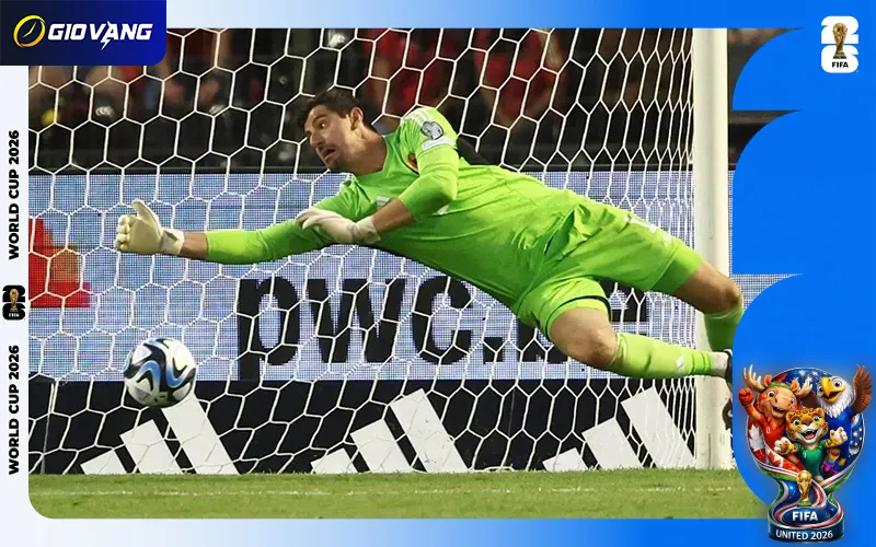 Courtois luôn là chốt chặn số một của tuyển Bỉ