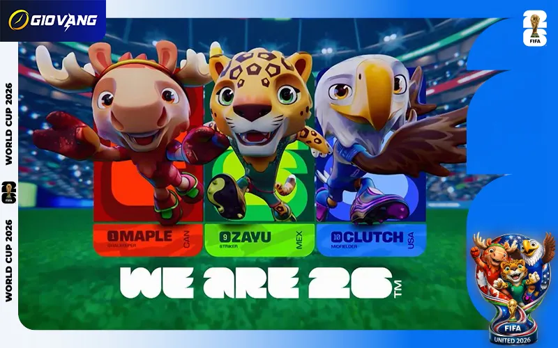 Bộ ba linh vật World Cup 2026