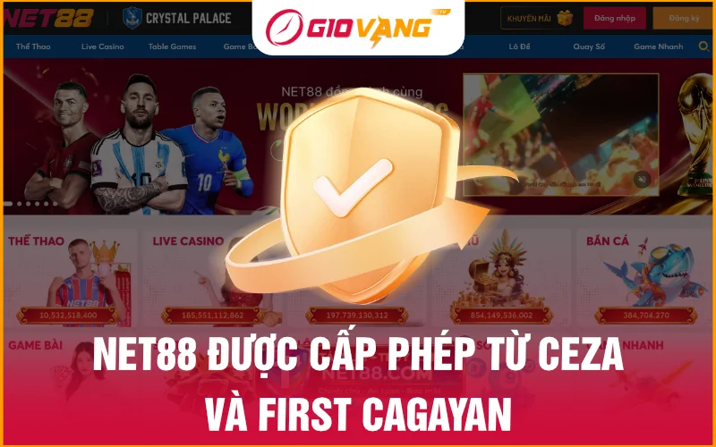NET88 được cấp phép từ CEZA và First Cagayan