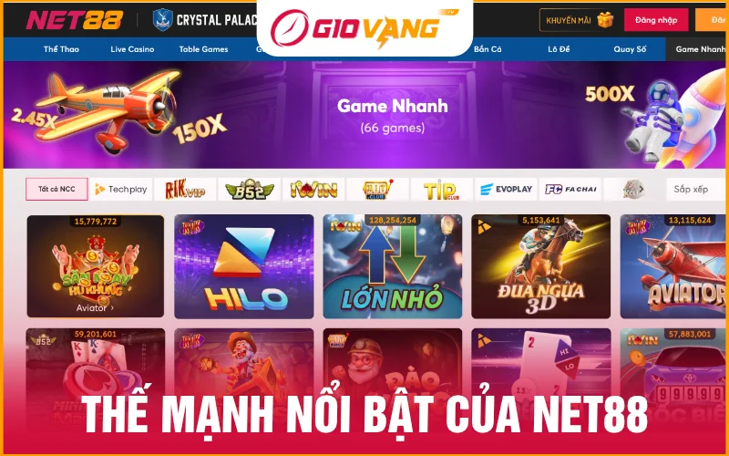 Thế mạnh nổi bật của nhà cái