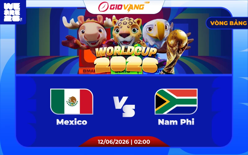Soi kèo Mexico vs Nam Phi 02h00 ngày 12/6/2026 – World Cup 2026