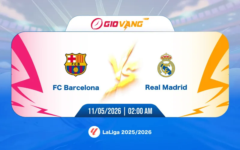 Soi kèo Barcelona vs Real Madrid 02h00 ngày 11/5/2026 – La Liga