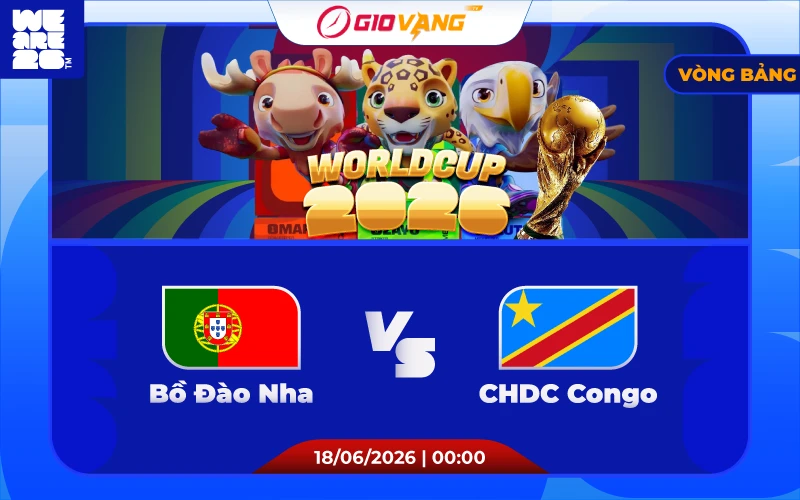 Soi kèo Bồ Đào Nha vs DR Congo 00h00 ngày 18/6/2026 – World Cup 2026