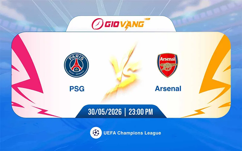 Soi kèo PSG vs Arsenal 23h00 ngày 30/5/2026 – Cup C1