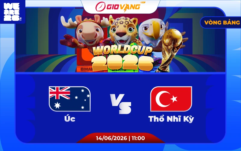 Soi kèo Úc vs Thổ Nhĩ Kỳ 11h00 ngày 14/6/2026 – World Cup 2026