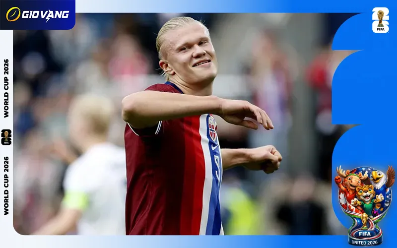 Erling Haaland đang vua phá lưới vòng loại World Cup 2026