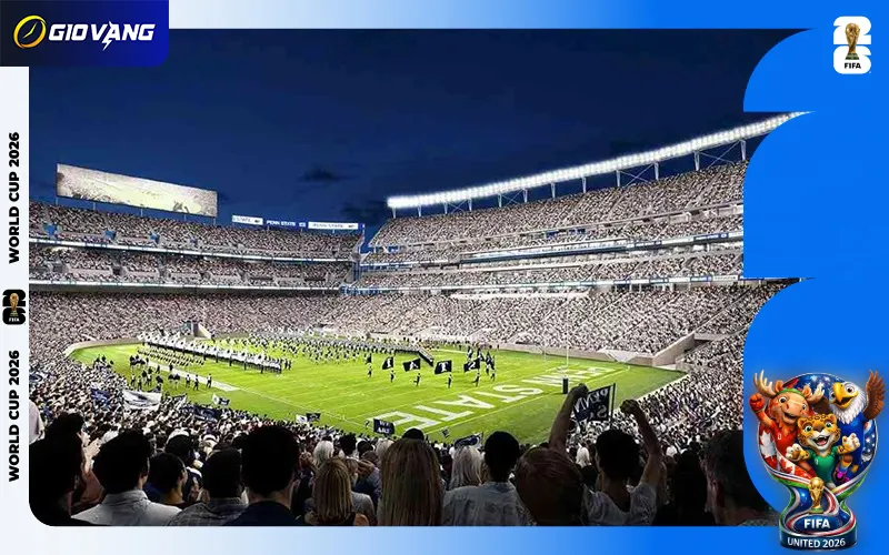 Beaver Stadium lọt top 5 sân vận động có sức chứa khủng nhất tại Mỹ