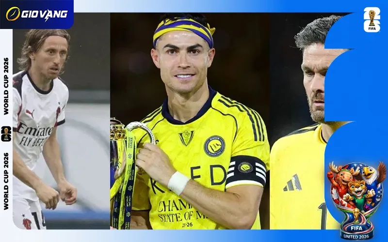 Cris Ronaldo hiện là ngôi sao lớn tuổi thứ 2 tại World Cup 2026