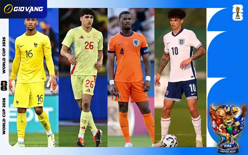 Đội hình trẻ nhất World Cup 2026 tập trung vào khu trung tuyến