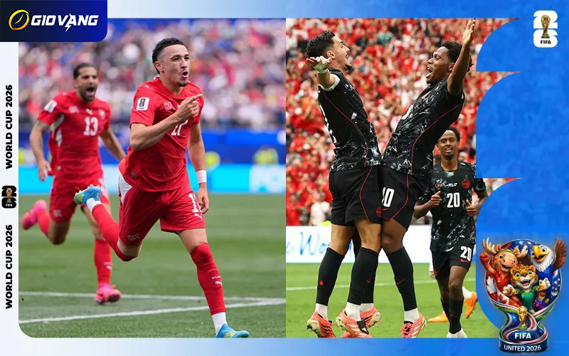 Nhận định soi kèo bóng đá Thụy Sĩ vs Canada 02h00 ngày 25/6/2026