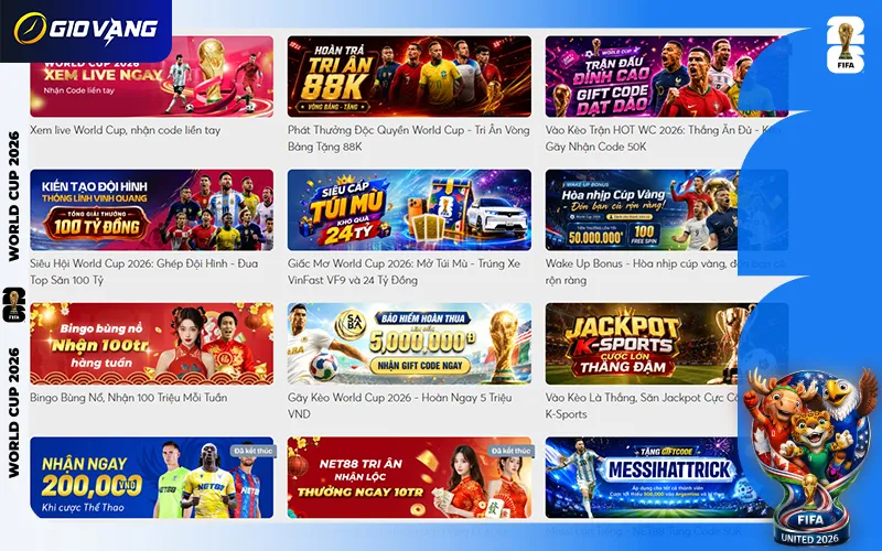 Tổng Hợp Khuyến Mãi Nhà Cái Mới Nhất Mùa World Cup 2026
