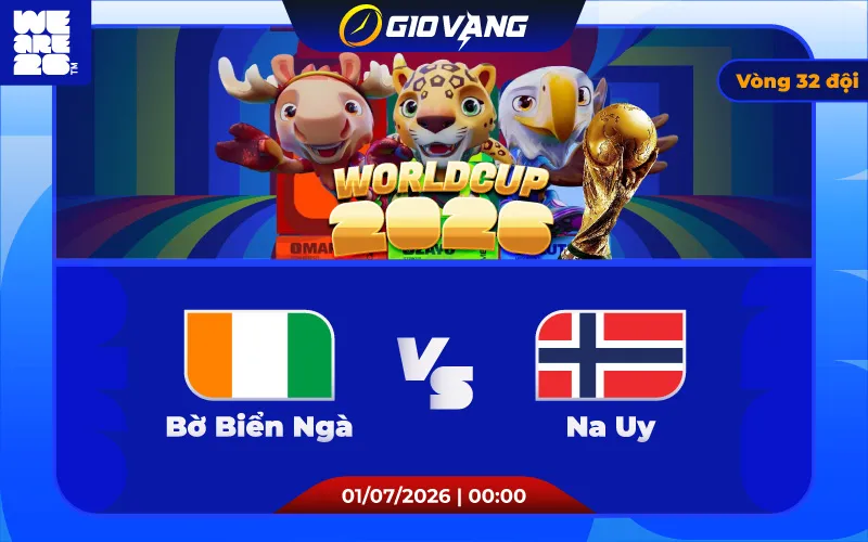Soi kèo Bờ Biển Ngà vs Na Uy 00h00 ngày 01/7/2026 – World Cup 2026