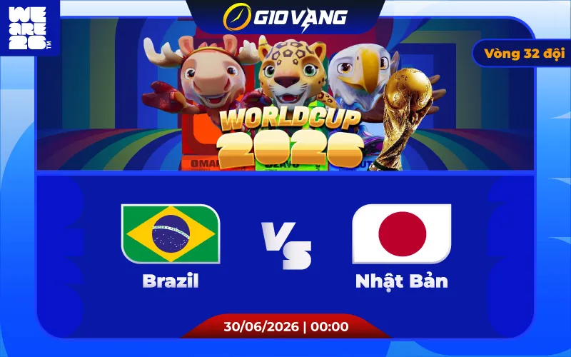 Soi kèo Brazil vs Nhật Bản 00h00 ngày 30/6/2026 – World Cup 2026