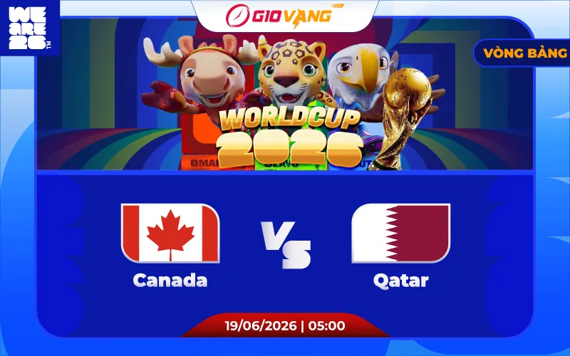 Soi kèo Canada vs Qatar 05h00 ngày 19/6/2026 – World Cup 2026