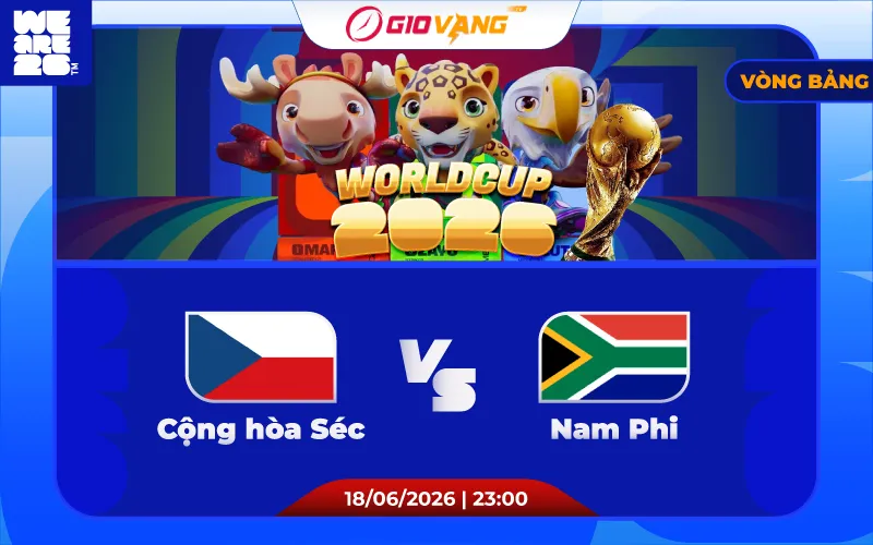Soi kèo CH Séc vs Nam Phi 23h00 ngày 18/6/2026 – World Cup 2026