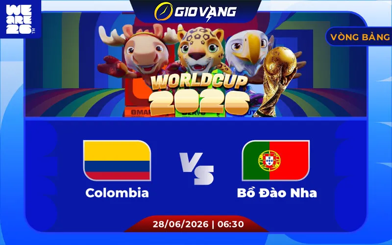 Soi kèo Colombia vs Bồ Đào Nha 06h30 ngày 28/6/2026 – World Cup 2026