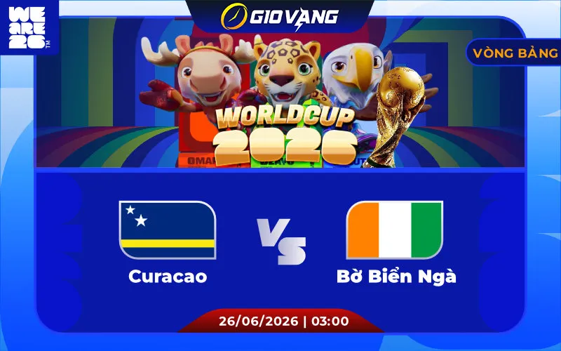 Soi kèo Curacao vs Bờ Biển Ngà 03h00 ngày 26/6/2026 – World Cup 2026
