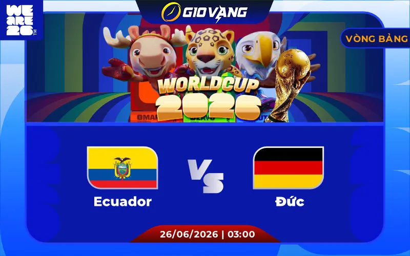 Soi kèo Ecuador vs Đức 03h00 ngày 26/6/2026 – World Cup 2026