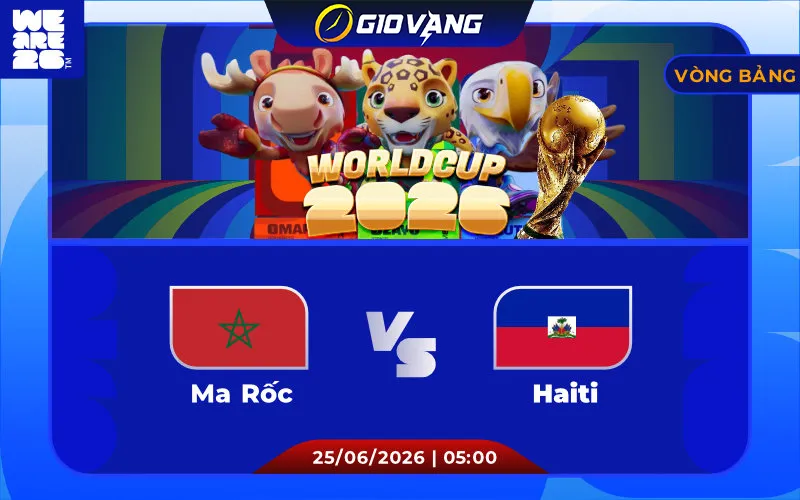 Soi kèo Maroc vs Haiti 05h00 ngày 25/6/2026 – World Cup 2026