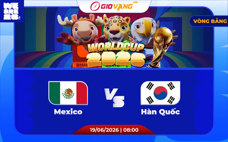 Soi kèo Mexico vs Hàn Quốc 08h00 ngày 19/6/2026 – World Cup 2026