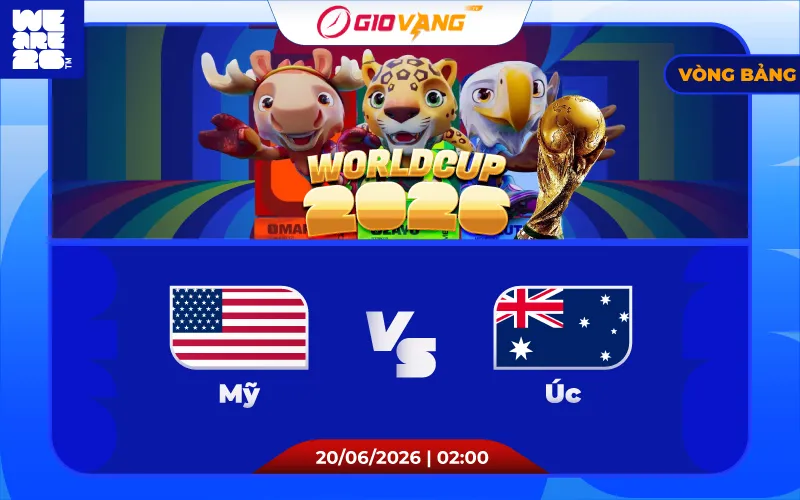 Soi kèo Mỹ vs Úc 02h00 ngày 20/6/2026 – World Cup 2026