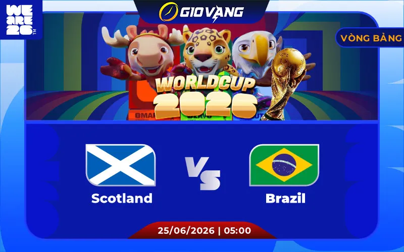 Soi kèo Scotland vs Brazil 05h00 ngày 25/6/2026 – World Cup 2026