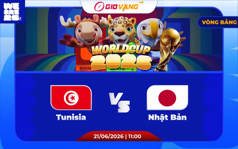Soi kèo Tunisia vs Nhật Bản 11h00 ngày 21/6/2026 – World Cup 2026
