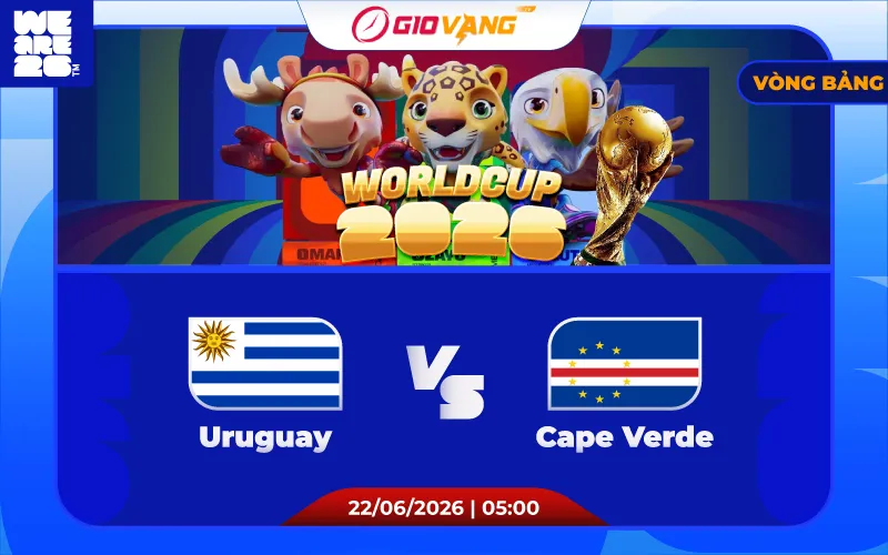 Soi kèo Uruguay vs Cape Verde 05h00 ngày 22/6/2026 – World Cup 2026